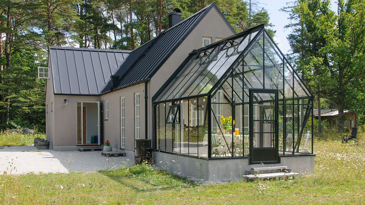 Växthus gavelanslutet